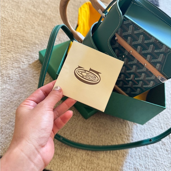 Goyard Teal and Brown Satchel - Picture 11 of 11